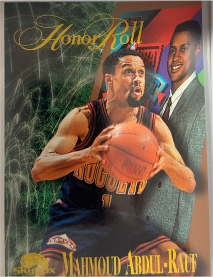 1995-96 Skybox Premium #253 Mahmoud Abdul-Rauf Honor Roll Denver Nuggets — front