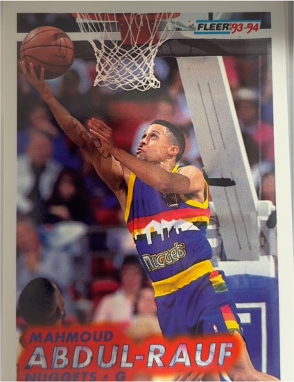 1993-94 Fleer #50 Mahmoud Abdul-Rauf Denver Nuggets — front