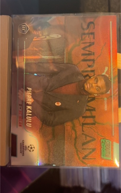 2021-22 Topps Stadium Club Chrome UEFA #20 Pierre Kalulu RC AC Milan — front