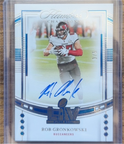 2022 Panini Flawless Champions #3 Rob Gronkowski — front