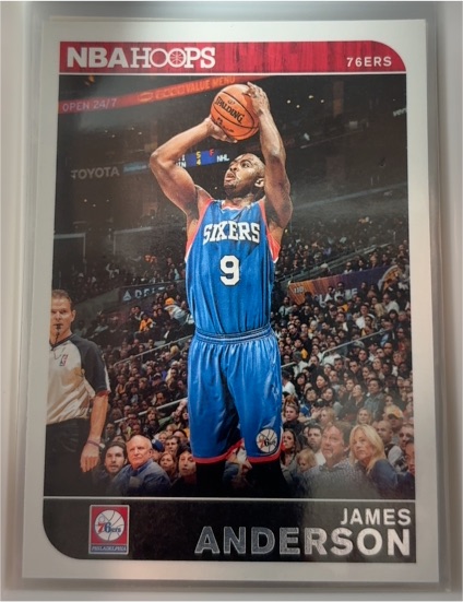 2014-15 Panini NBA Hoops #189 James Anderson — front