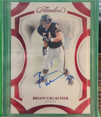 2015 Panini Flawless #59 Brian Urlacher Ruby On Card Autograph Jersey — front