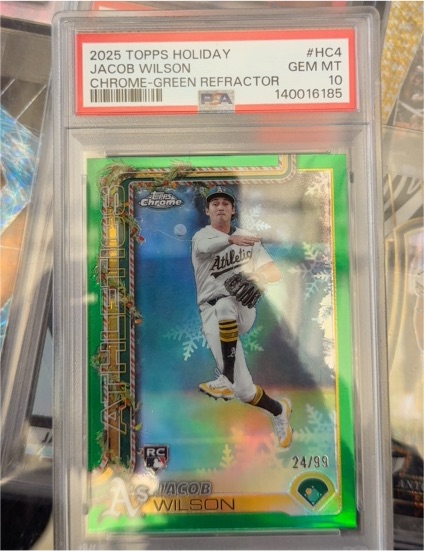 2025 Topps Holiday #HC4 Jacob Wilson — front