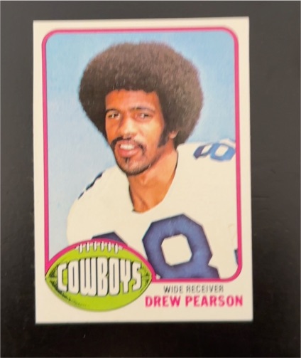 1976 Topps #313 Drew Pearson — front