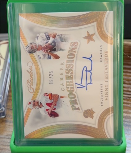 2017 Panini Flawless #05/25 Vinny Testaverde Career Progressions — front