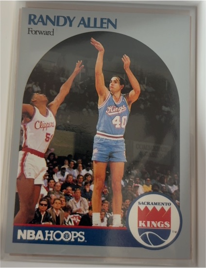 1990-91 NBA Hoops #254 Randy Allen — front