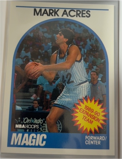 1989-90 NBA Hoops #307 Mark Acres — front