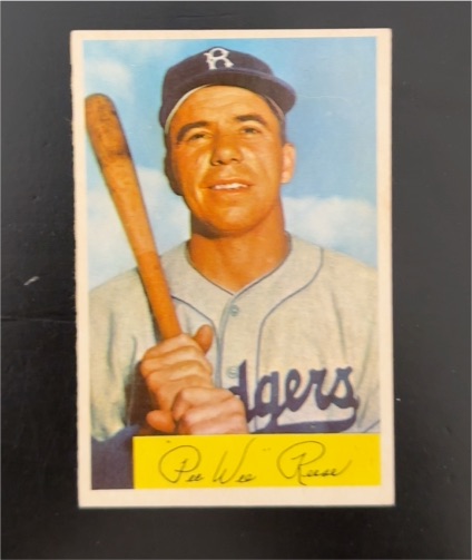 1954 Bowman #58 Pee Wee Reese — front