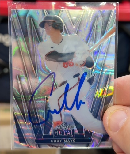 2024 Leaf Metal #BA-CM3 Coby Mayo — front