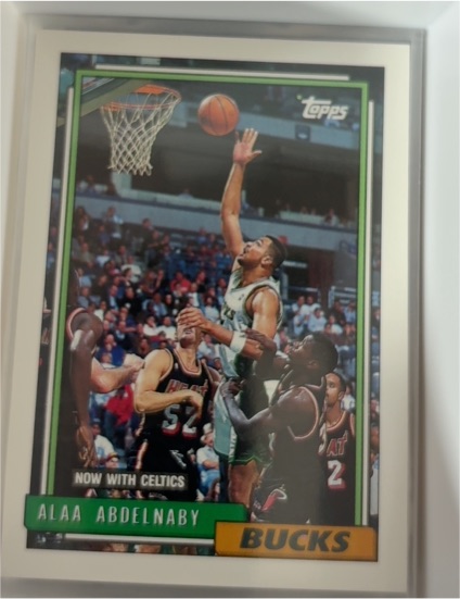 1992-93 Topps #350 Alaa Abdelnaby — front