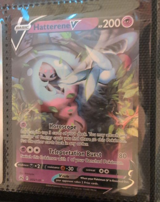 2022 Pokémon Crown Zenith #065 Hatterene V — front