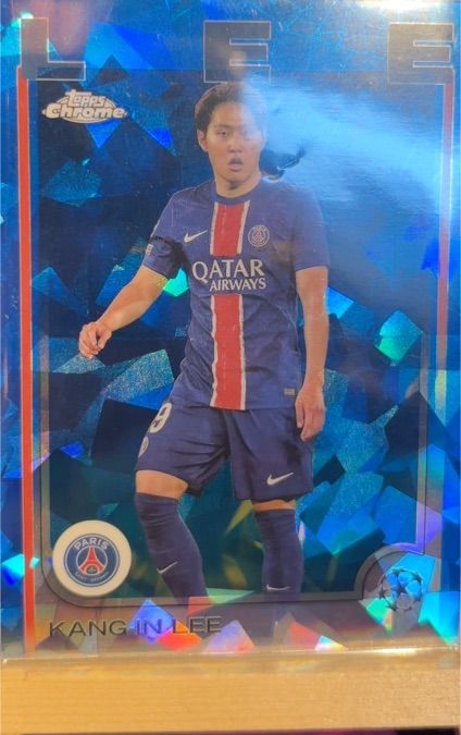 2024-25 Topps Chrome Sapphire UEFA Club Competitions #4 Kang-In Lee — front