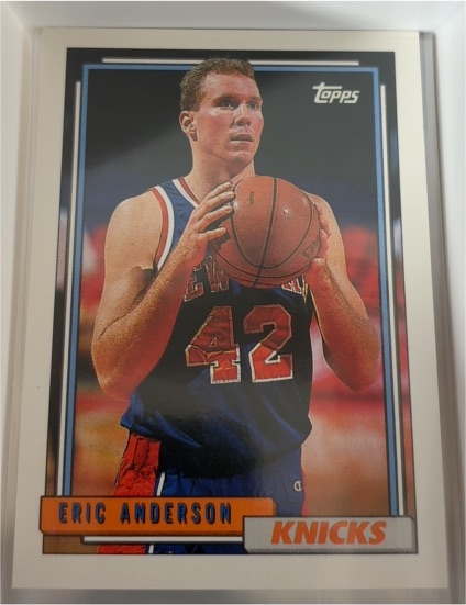 1992 Topps #259 Eric Anderson New York Knicks — front