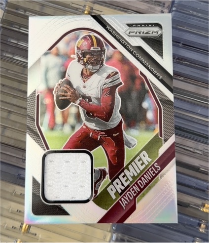 2025 Panini Prizm Premier Jerseys #PJY-JDA Jayden Daniels — front