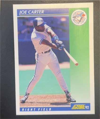 1992 Score #90 Joe Carter — front