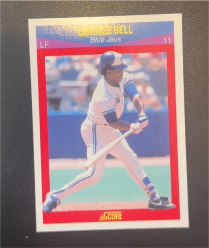 1990 Score #27 George Bell — front