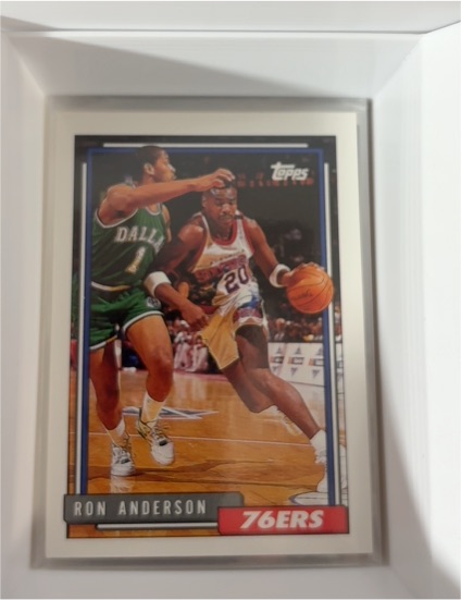 1992-93 Topps #87 Ron Anderson Philadelphia 76ers — front