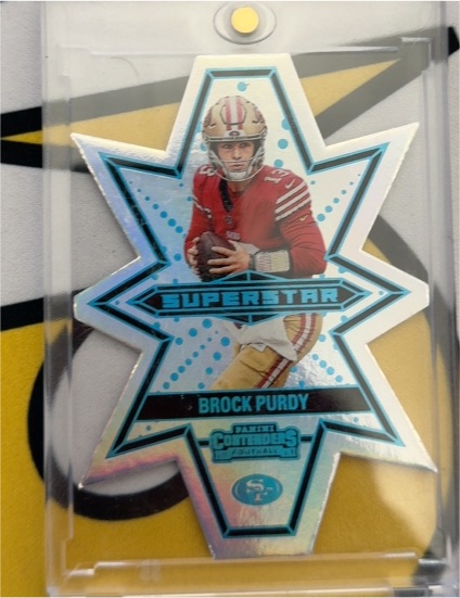 2024 Panini Contenders Superstar Die-Cut #4 Brock Purdy — front