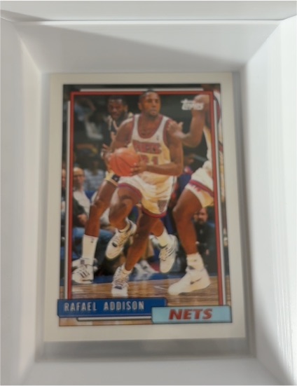 1992-93 Topps #345 Rafael Addison New Jersey Nets — front