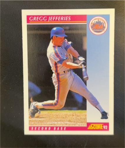 1992 Score #192 Gregg Jefferies — front