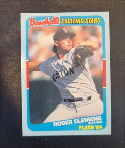 1989 Fleer Baseball's Exciting Stars #6 Roger Clemens — front