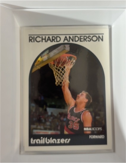 1989-90 NBA Hoops #182 Richard Anderson — front