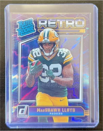 2024 Panini Donruss #15 MarShawn Lloyd Rated Rookie Retro — front