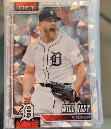 2026 Topps Series 1 #121 Will Vest Diamante — front