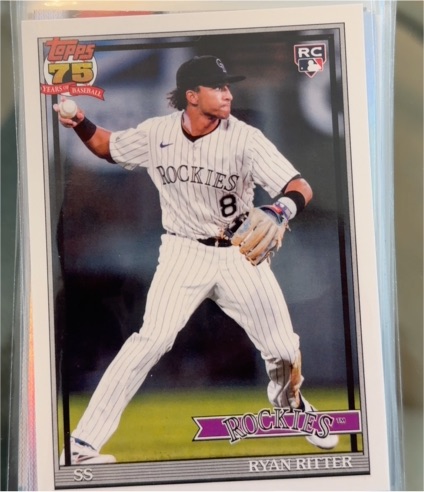 2026 Topps Series 1 #T91-26 Ryan Ritter — front