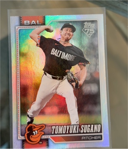 2026 Topps #185 Tomoyuki Sugano — front