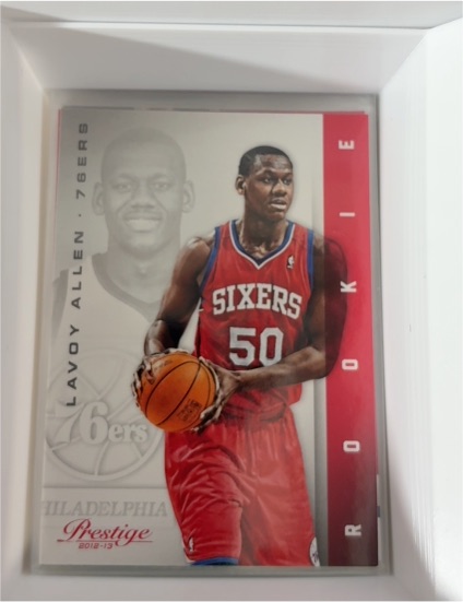2012-13 Panini Prestige #185 Lavoy Allen Rookie Philadelphia 76ers — front