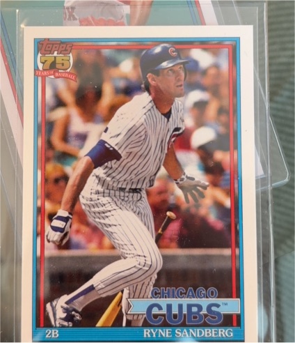 2026 Topps Series 1 75th Anniversary #T91-25 Ryne Sandberg — front