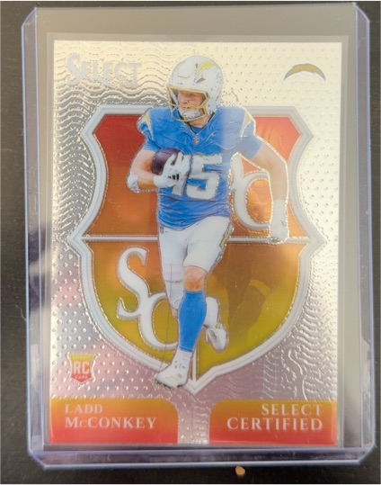 2024 Panini Select #16 Ladd McConkey Select Certified Rookies — front