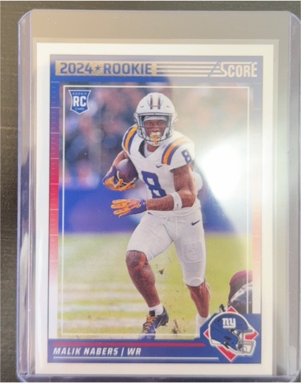 2024 Score #306 Malik Nabers Rookie Card — front