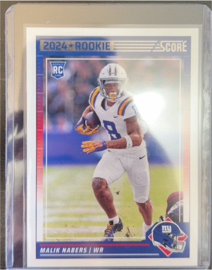 2024 Score #306 Malik Nabers Rookie Card — front