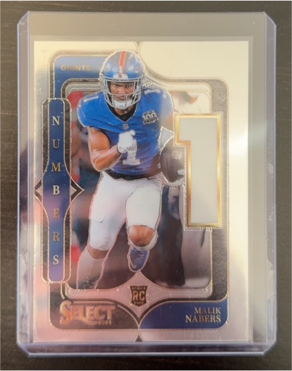 2024 Panini Select Numbers #5 Malik Nabers RC — front