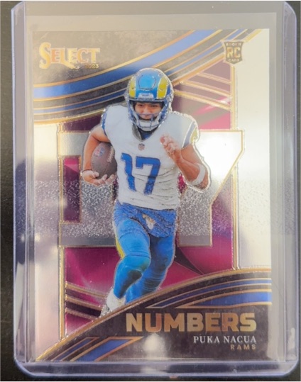 2023 Panini Select - Select Numbers #NMB-PNA Puka Nacua — front