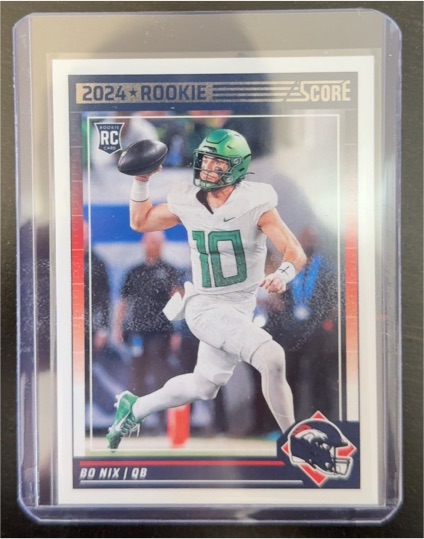 2024 Score #332 Bo Nix Rookie Denver Broncos — front
