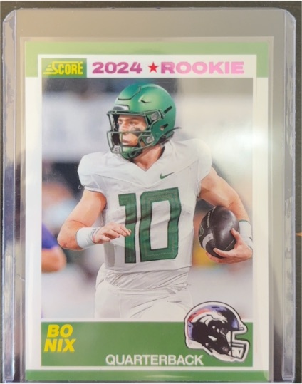 2024 Score #9 Bo Nix Rookie — front