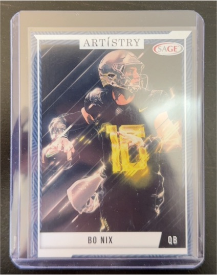 2024 Sage Artistry #4 Bo Nix — front