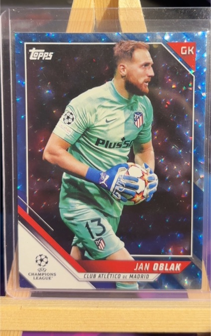 2021-22 Topps UEFA Champions League #67 Jan Oblak Sparkle Foil — front