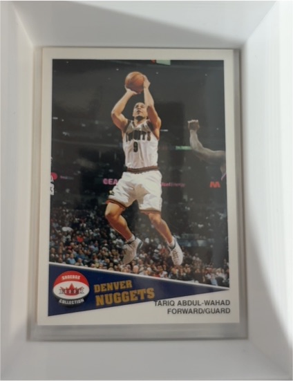 2001-02 Fleer Shoebox #1 Tariq Abdul-Wahad — front