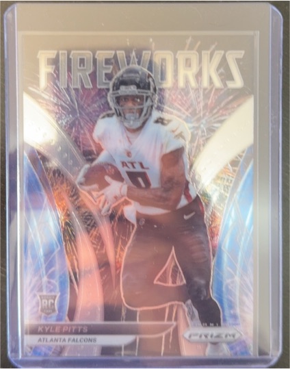 2021 Panini Prizm Fireworks #F-13 Kyle Pitts — front
