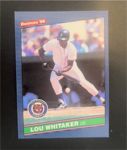 1986 Donruss #49 Lou Whitaker — front