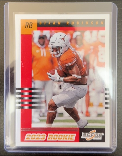 2023 Panini Score #5 Bijan Robinson — front