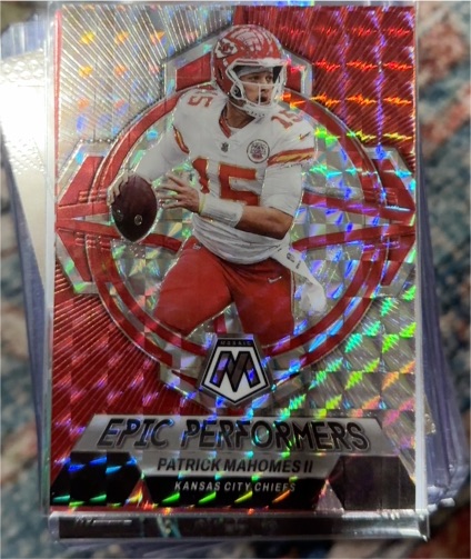 2023 Panini Mosaic Epic Performers #EP-PM Patrick Mahomes II — front