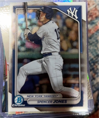 2024 Bowman Chrome #BCP-32 Spencer Jones — front