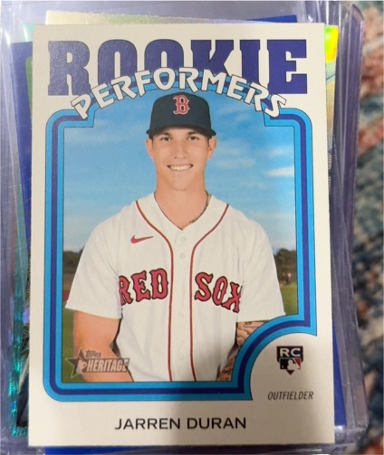 2022 Topps Heritage #RP-3 Jarren Duran Rookie Performers — front