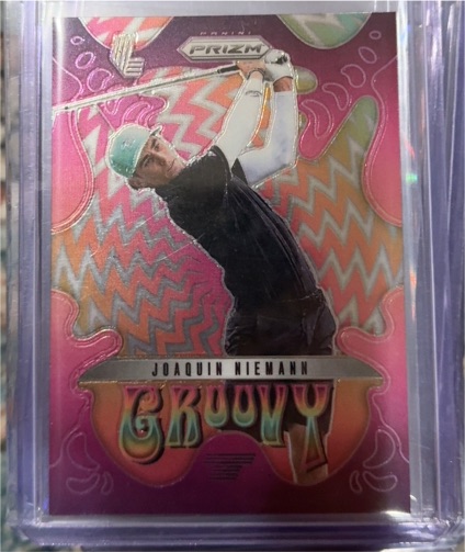 2025 Panini Prizm LIV Golf #1 Joaquin Niemann Groovy — front
