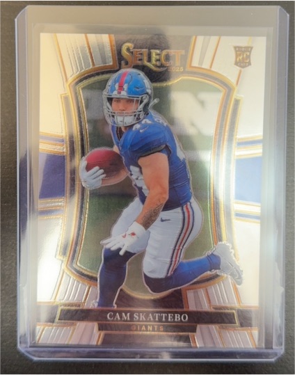 2025 Panini Select #195 Cam Skattebo Premier Level Rookie — front